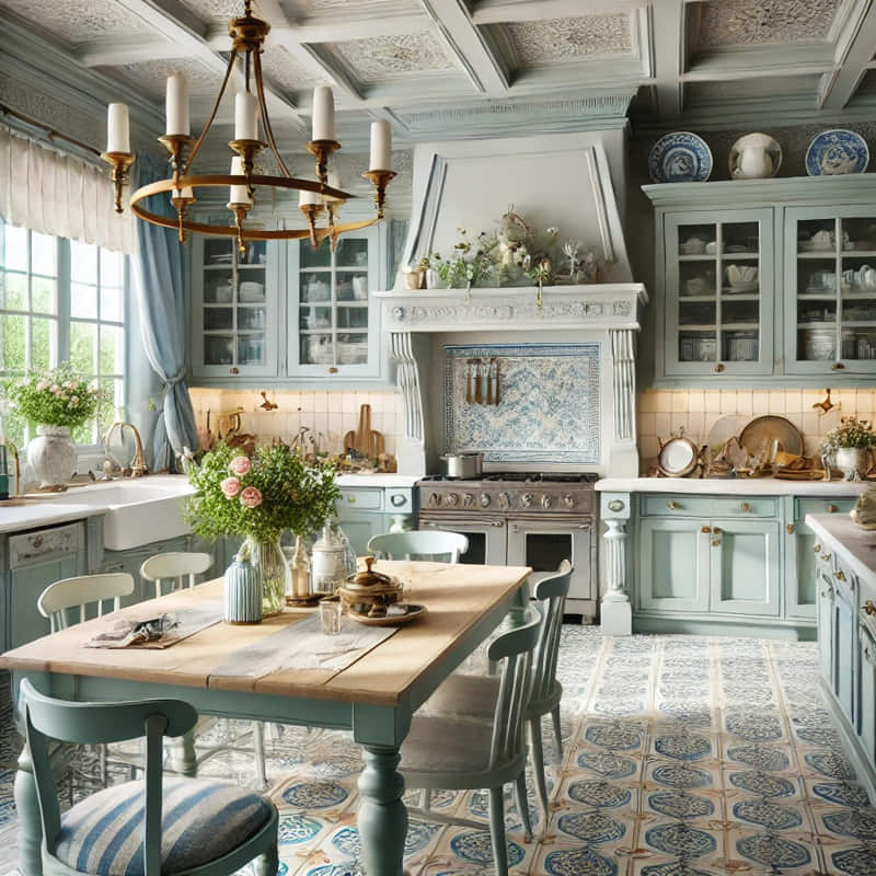 Cocina de estilo grandmillennial