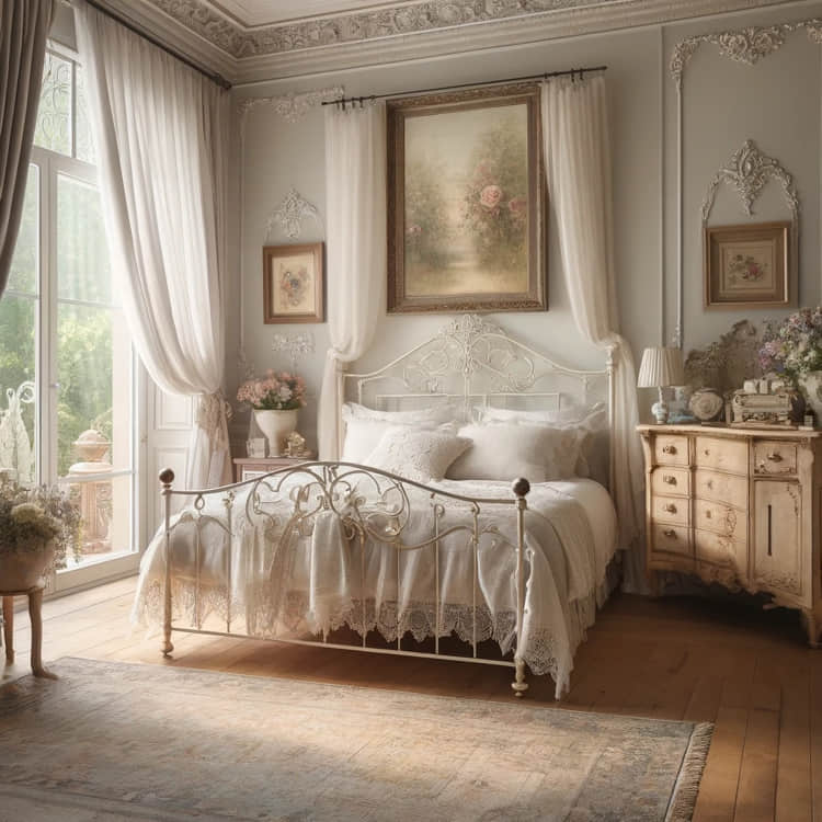 Dormitorio de estilo provenzal